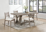 Furniture City Houma - Coaster - Cornelia 5-piece Rectangular Dining Table Set Coastal Grey  - 107441-S5