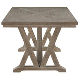 Cornelia Rectangular 82-inch Dining Table Coastal Grey
