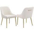 Furniture City Houma - Coaster - Mayette Upholstered Dining Side Chair Ivory (Set of 2) - 107562