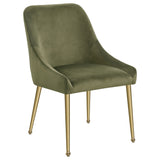Mayette Upholstered Dining Side Chair Olive (Set of 2)