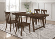 Furniture City Houma - Coaster - Reynolds 5-piece Rectangular Dining Table Set Brown Oak - 107591-S5