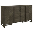 Furniture City Houma - Coaster - Kelly 3-drawer Storage Dining Sideboard Buffet Dark Grey - 107965