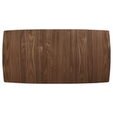 Alfredo 63-inch Extension Leaf Dining Table Natural Walnut
