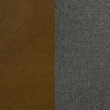 Alfredo Upholstered Dining Bench Grey and Natural Walnut