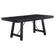 Furniture City Houma - Coaster - Newport Rectangular 72-inch Wood Trestle Dining Table Black - 108141