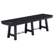 Furniture City Houma - Coaster - Newport Wood Trestle Base Dining Bench Black - 108146