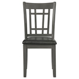 Lavon Wood Dining Side Chair Medium Grey (Set of 2)