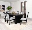 Furniture City Houma - Coaster - Brookmead 7-piece Extension Leaf Dining Table Set Black - 108231-S7