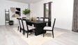 Furniture City Houma - Coaster - Brookmead 9-piece Extension Leaf Dining Table Set Black - 108231-S9