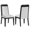 Furniture City Houma - Coaster - Brookmead Wood Dining Side Chair Ivory and Black (Set of 2) - 108232
