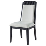 Brookmead Wood Dining Side Chair Ivory and Black (Set of 2)