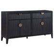 Furniture City Houma - Coaster - Brookmead 4-door Sideboard Buffet Storage Cabinet Black - 108235