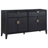 Furniture City Houma - Coaster - Brookmead 4-door Sideboard Buffet Storage Cabinet Black - 108235