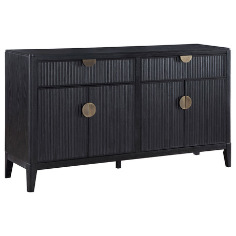 Furniture City Houma - Coaster - Brookmead 4-door Sideboard Buffet Storage Cabinet Black - 108235