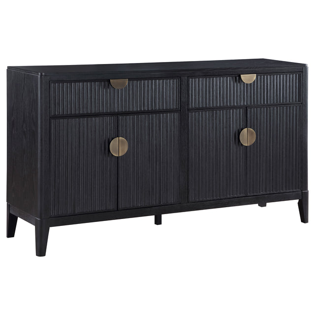 Furniture City Houma - Coaster - Brookmead 4-door Sideboard Buffet Storage Cabinet Black - 108235