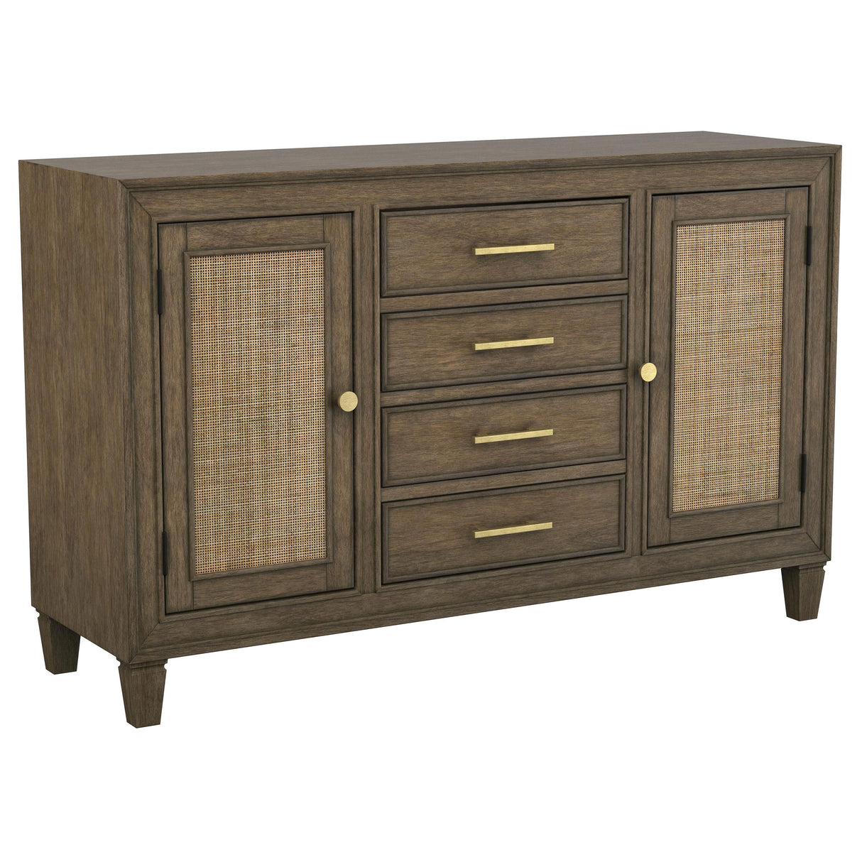 Furniture City Houma - Coaster - Matisse 4-drawer Sideboard Buffet Cabinet Light Brown - 108315
