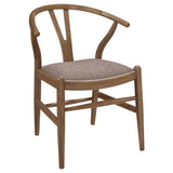 Dinah Wood Wishbone Dining Side Chair Walnut (Set of 2)
