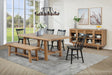 Furniture City Houma - Coaster - Middleton 6-piece Extension Leaf Dining Set Brown and Black - 108540-S6B