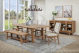 Furniture City Houma - Coaster - Middleton 6-piece Extension Leaf Dining Set Brown and Beige - 108540-S6