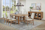 Furniture City Houma - Coaster - Middleton 7-piece Extension Leaf Dining Set Brown and Beige - 108540-S7