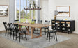 Furniture City Houma - Coaster - Middleton 9-piece Extension Leaf Dining Set Brown and Black - 108541-S9B
