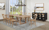 Furniture City Houma - Coaster - Middleton 9-piece Extension Leaf Dining Set Natural Brown - 108541-S9N