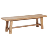 Furniture City Houma - Coaster - Middleton 60-inch Wood Backless Dining Bench Natural Brown - 108543