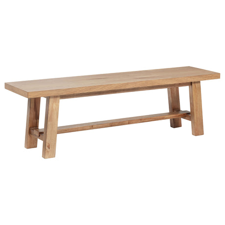 Furniture City Houma - Coaster - Middleton 60-inch Wood Backless Dining Bench Natural Brown - 108543