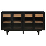 Middleton 4-door Sideboard Server with Dual Drawers Black