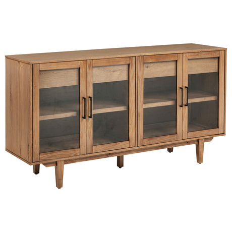 Furniture City Houma - Coaster - Middleton 4-door Sideboard Server with Dual Drawers Natural - 108545NAT