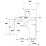 Parkridge 5-piece 59-inch Wood Dining Set White Washed