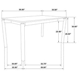 Parkridge 59-inch Rectangular Dining Table White Washed