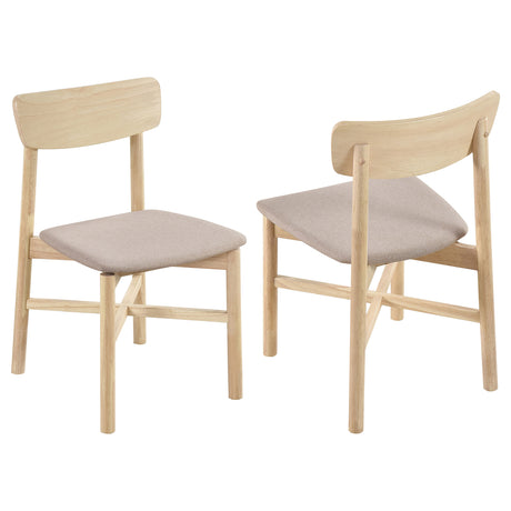 Furniture City Houma - Coaster - Parkridge Dining Side Chair White Washed (Set of 2) - 108552