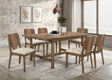 Furniture City Houma - Coaster - Crestmore 7-piece Rectangular Dining Table Set Walnut - 108571-S7