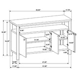 Crestmore 52-inch Dining Cabinet Sideboard Buffet Walnut