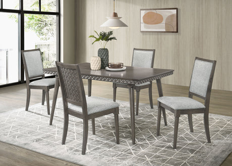 Furniture City Houma - Coaster - Onslow 5-piece 59-inch Rectangular Dining Set Dark Brown - 108621-S5