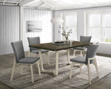 Furniture City Houma - Coaster - Biloxi 5-piece 71-inch Rectangular Dining Set Greyish Brown - 108681-S5