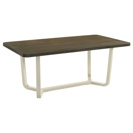Furniture City Houma - Coaster - Biloxi 71-inch Rectangular Wood Dining Table Greyish Brown - 108681