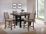 Furniture City Houma - Coaster - Patterson 5-piece Counter Height Dining Set Mango Oak  - 108888-S5