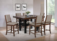 Furniture City Houma - Coaster - Patterson 7-piece Counter Height Dining Set Mango Oak  - 108888-S7