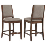 Furniture City Houma - Coaster - Patterson Upholstered Counter Chair Mango Oak (Set of 2) - 108889