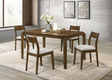 Furniture City Houma - Coaster - Almonte 5-piece 59-inch Rectangular Dining Set Dark Brown - 108921-S5