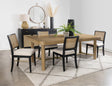 Furniture City Houma - Coaster - Arini 5-piece Extension Leaf Dining Table Set Black - 108931-S5B