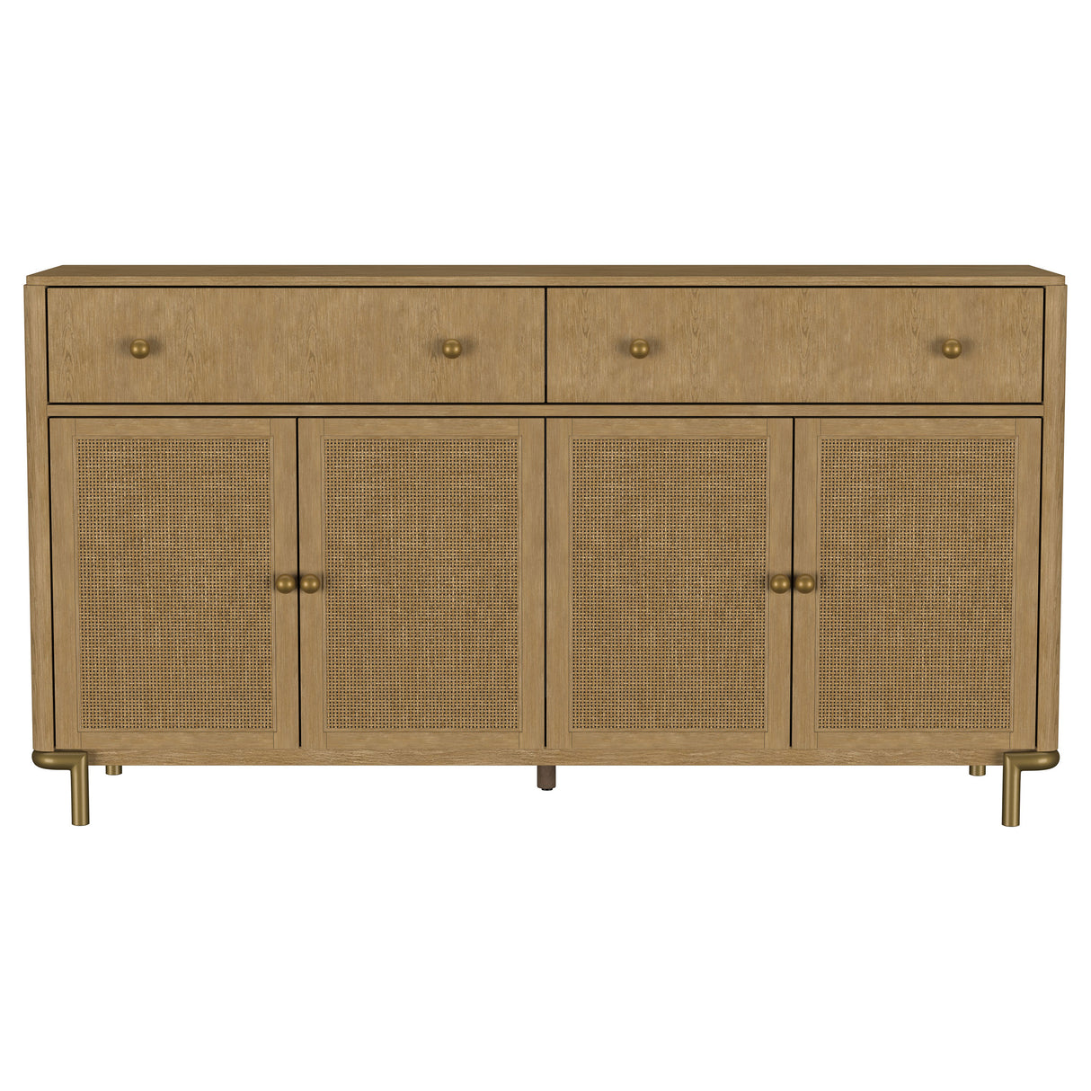 Arini 2-drawer Cane Door Dining Sideboard Server Sand Wash