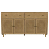 Arini 2-drawer Cane Door Dining Sideboard Server Sand Wash
