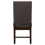 Twain Upholstered Dining Side Chair Warm Grey (Set of 2)