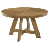 Furniture City Houma - Coaster - Danvers Round 54-inch Wood Dining Table Brown Oak - 109150