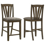 Furniture City Houma - Coaster - Canfield Counter Height Dining Side Chair Brown (Set of 2) - 109179