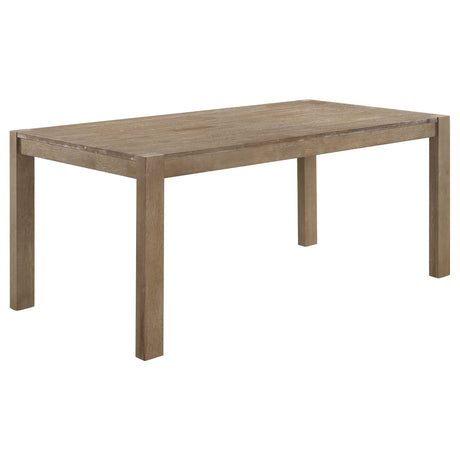 Furniture City Houma - Coaster - Scottsdale 71-inch Solid Wood Dining Table Washed Brown - 109181