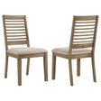 Furniture City Houma - Coaster - Scottsdale Wood Dining Side Chair Washed Brown (Set of 2) - 109182